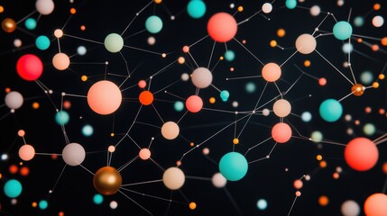 Obraz premium A series of interconnected constellations forming a map of the universe, a surreal representation of the cosmos' interconnectedness.