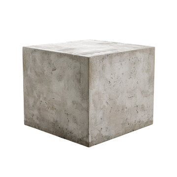 A Grey Concrete Cube