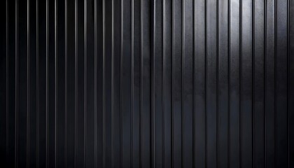 Obraz premium Metallic black texture. Steel sheet roof background. Iron corrugated background.