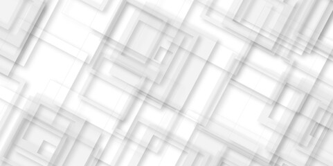 Modern minimal and clean white background with realistic line. Seamless white geometric banner concept vector background. cover, poster, brochure, banner, wallpaper design.