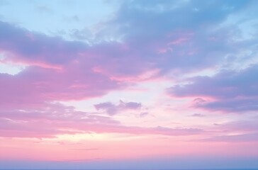 Obraz premium Pink And Purple Sunset Sky With Clouds