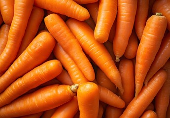 Fresh Orange Carrots Close-Up Texture