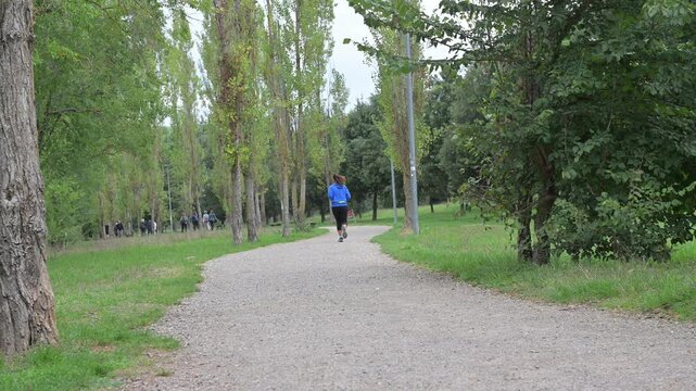 corsa rilassata nel parco