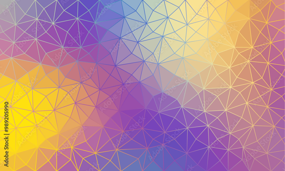 Leinwandbilder abstract 2d geometric colorful background. lowpoly vector background