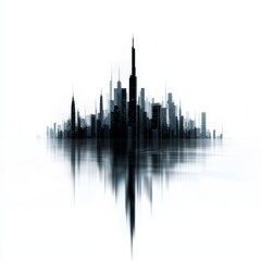 Obraz premium Craft a futuristic cityscape with organic elements