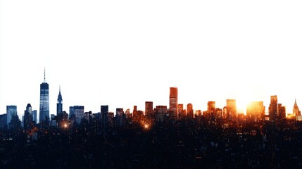 Fototapeta premium Craft a symphony of skyscrapers,