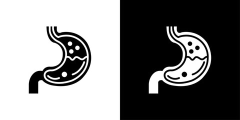 Obraz premium Gastritis icon Isolated flat vector in outline