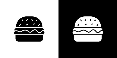 Hamburger icon Isolated flat vector in outline
