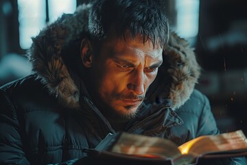 A man s devout prayer at the table  seeking god s blessing and forgiveness in christian faith