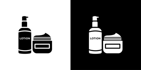 Skincare products icon Isolated flat vector in outline