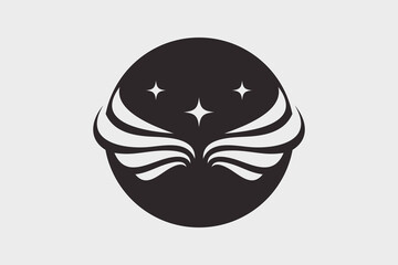Wings logo vector design inspiration with creative idea