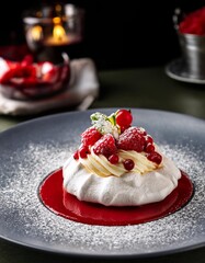 pavlova aux fruits rouges