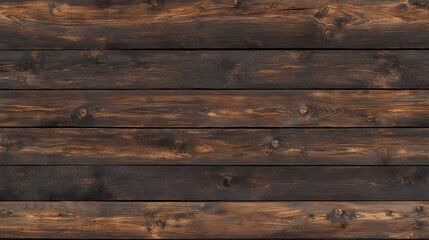 Fototapeta premium Seamless Dark Wood Plank Pattern Texture