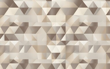 Fototapeta premium Abstract Geometric Triangle Pattern in Beige and Grey