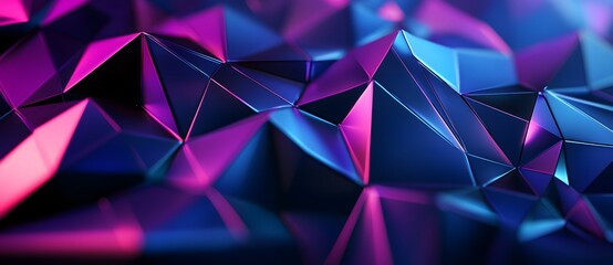 Obraz premium Abstract Geometric Blue and Purple Background