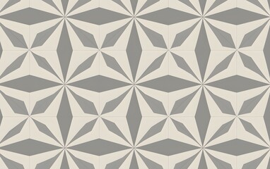 Geometric Starburst Pattern in Dusty Grey and Silver