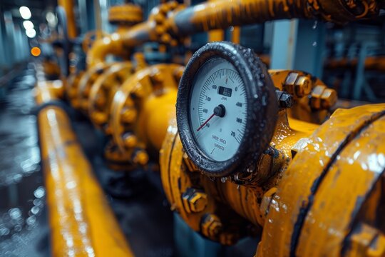 Natural gas distribution station  supplying industrial enterprises with reliable energy solutions