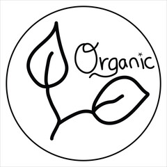 organic icon vector sign illustration