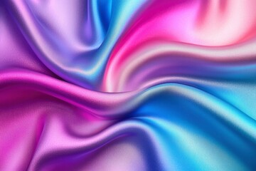 Obraz premium Abstract Draped Fabric with Iridescent Colors