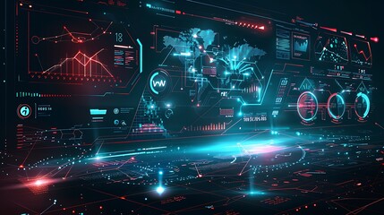 Pet care card highlighting advancements AIdriven pet fitness wellness analytics offering sleek design large blank space lower left writing surrounded abstract fitness tracking and data analysis icons