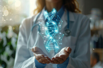 Portrait of a confident researcher working in a modern science laboratory