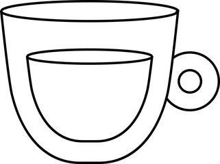 A cup of coffee with a hot drink.