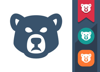 Bear, Bear Head, Bear Market Icon
