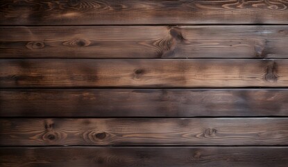Fototapeta premium Dark Brown Wood Plank Background Texture