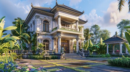 Obraz premium Tropical Mansion