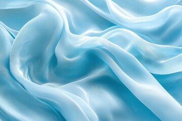 Obraz premium Abstract Blue Fabric Texture with Wavy Lines