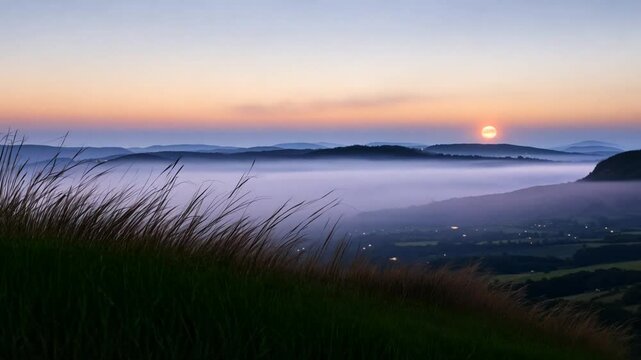 Mountains Under Night Sky
