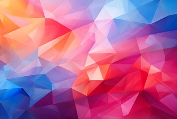 Fototapeta premium Abstract Geometric Pattern with Vibrant Colors