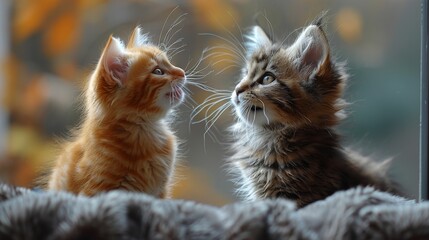 Obraz premium cute funny cats