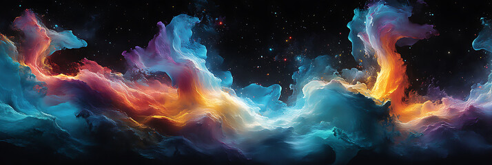 Abstract Art piece delf into Artistic Concepts showcasing surreal blend of light shadow where abstract form emerge darkness symbolizing awakening of consciousness eternal struggle between light dark