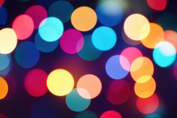Vibrant multicolored bokeh lights background for festive occasions
