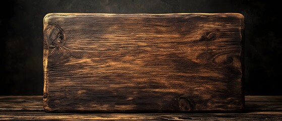 Customized wooden board with an engraved message displayed in a rustic 3D style  The textured and grained surface of the wood creates a natural vintage and artisanal aesthetic