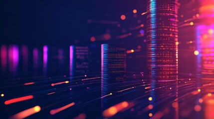 Naklejka premium illustration of data download 