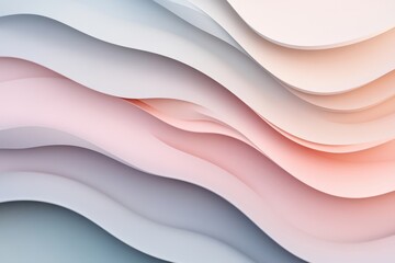 Obraz premium Serene Harmony: Abstract Composition of Slow Rhythms and Peaceful Hues