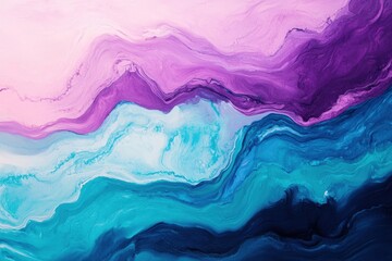 Serene Lavender and Mint Waves - Tranquil Background for Sleep and Relaxation