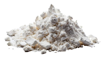 Pile of Heroin drugs or narcotic on transparent background