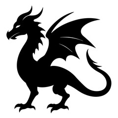 Stunning Dragon Black Silhouette Vectors for Graphic Design , Quality Dragon Black Silhouette Vectors ,Versatile Dragon Black Silhouette Vectors 