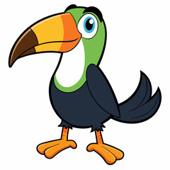 Vibrant Toucan Vector Illustration: Perfect for Design Projects