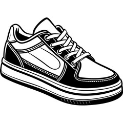 "Free Hand-Drawn Shoe Outline Vector Illustration - Download Now" 