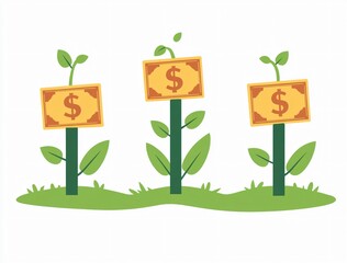 money growing in plants