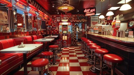 Retro Diner Interior