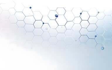 Obraz premium Abstract Hexagon Network Background for Technology