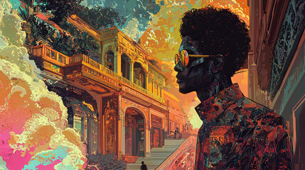 Fototapeta premium AI generates illustrations creative space 