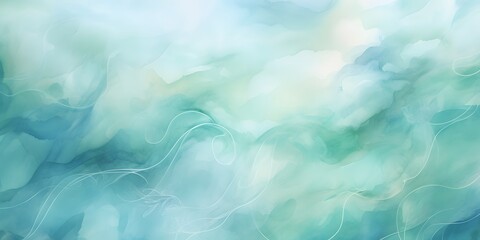 Obraz premium Abstract Watercolor Background - Swirling Shapes and Textures