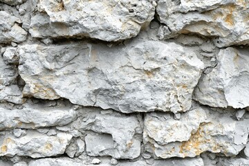 Close-up Texture of a Weathered Stone Wall