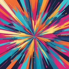 Colorful abstract solid burst background, Conceptual light burst shining abstract shapes, shiny light burst on solid abstract background